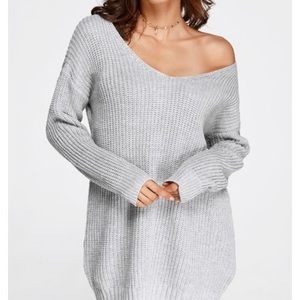 Grey sweater dress!